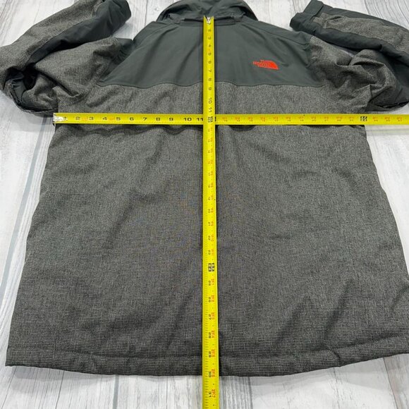 The North Face HYVENT Full Zip Ski Jacket Large Houndstooth Green Mens No Hood - Picture 9 of 16